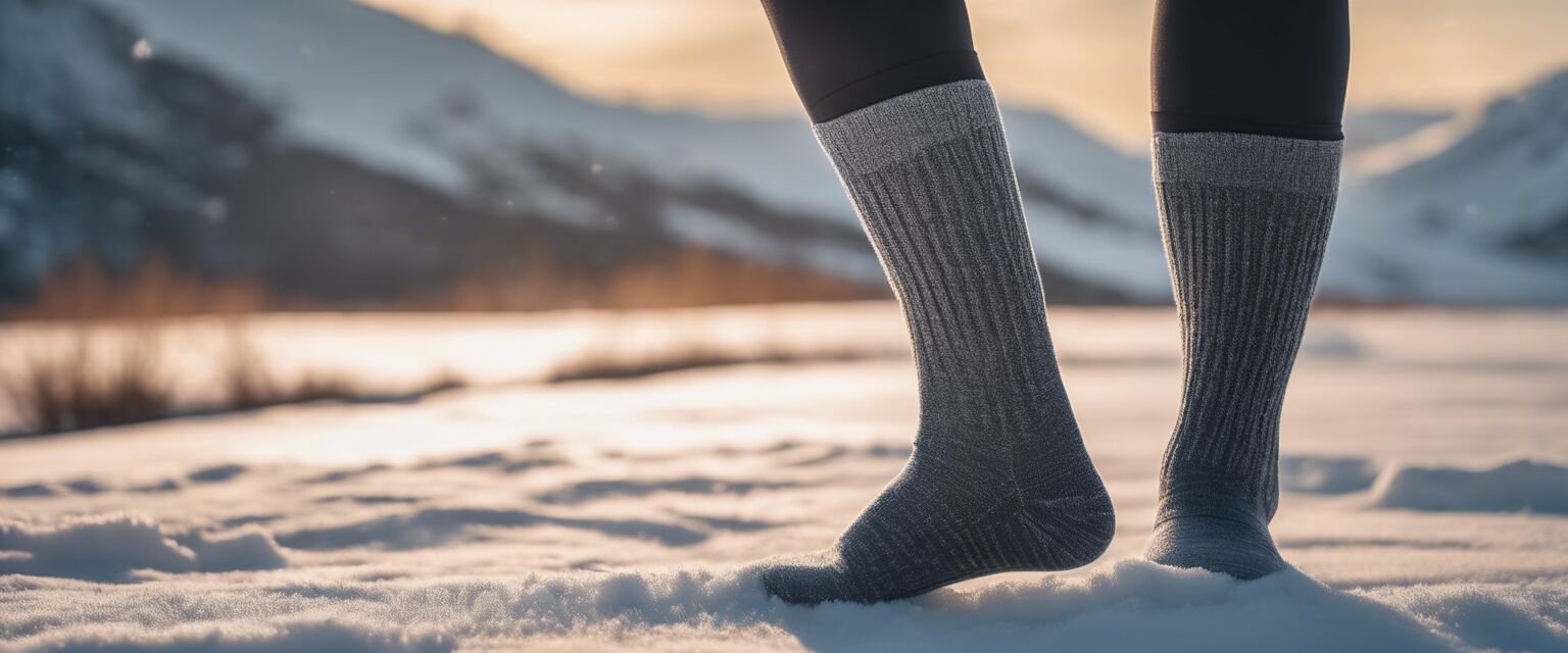 Compression socks for cold climates