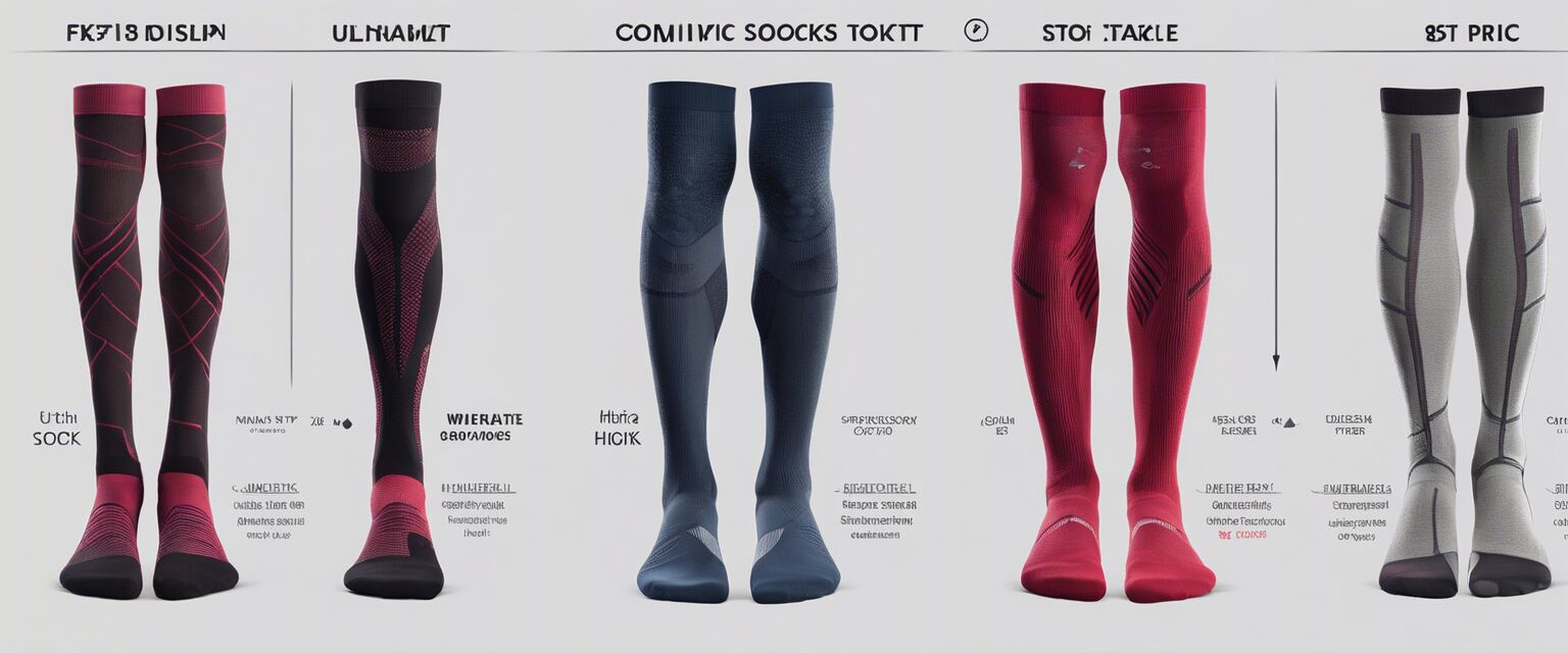 Compression socks comparison chart