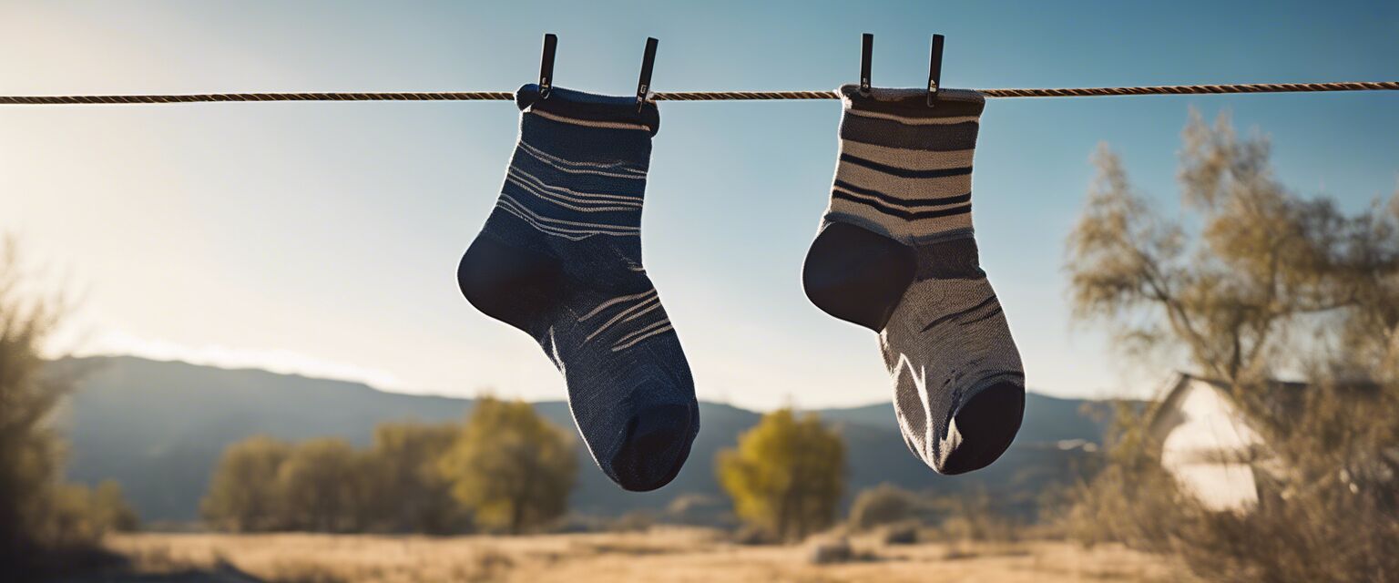 Drying compression socks image